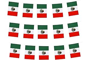 Mini Mexican String Pennant Flag: Honor Mexico's Heritage with Style