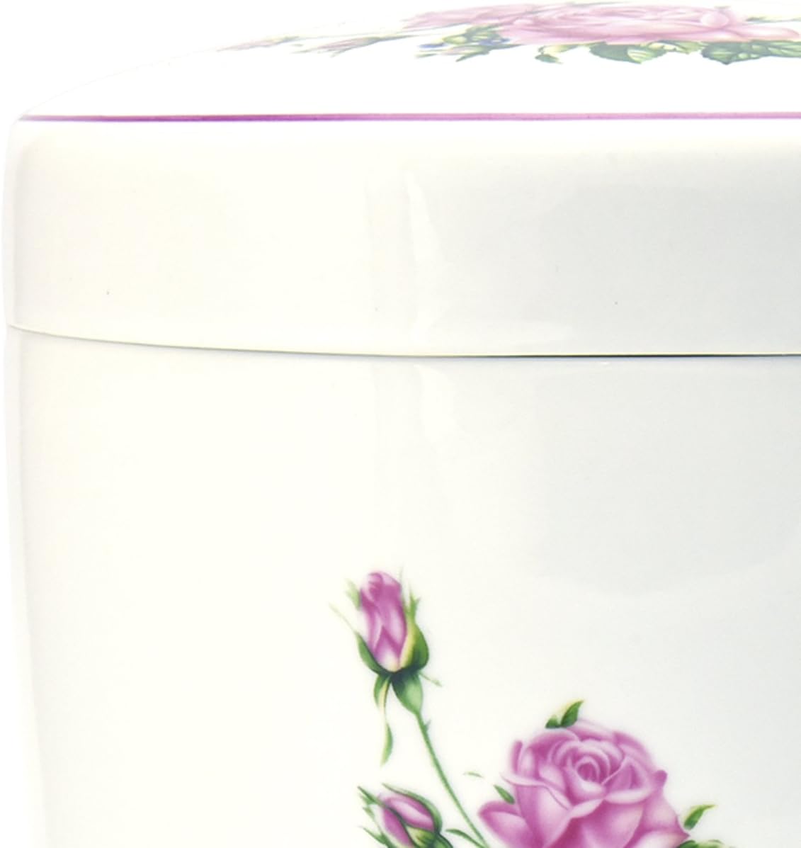 ピンクローズ/花 骨壷 骨壺 / 6寸 / 直葬 家族葬 分骨 手元供養 納骨 ペット 用 可/冠婚葬祭研究所