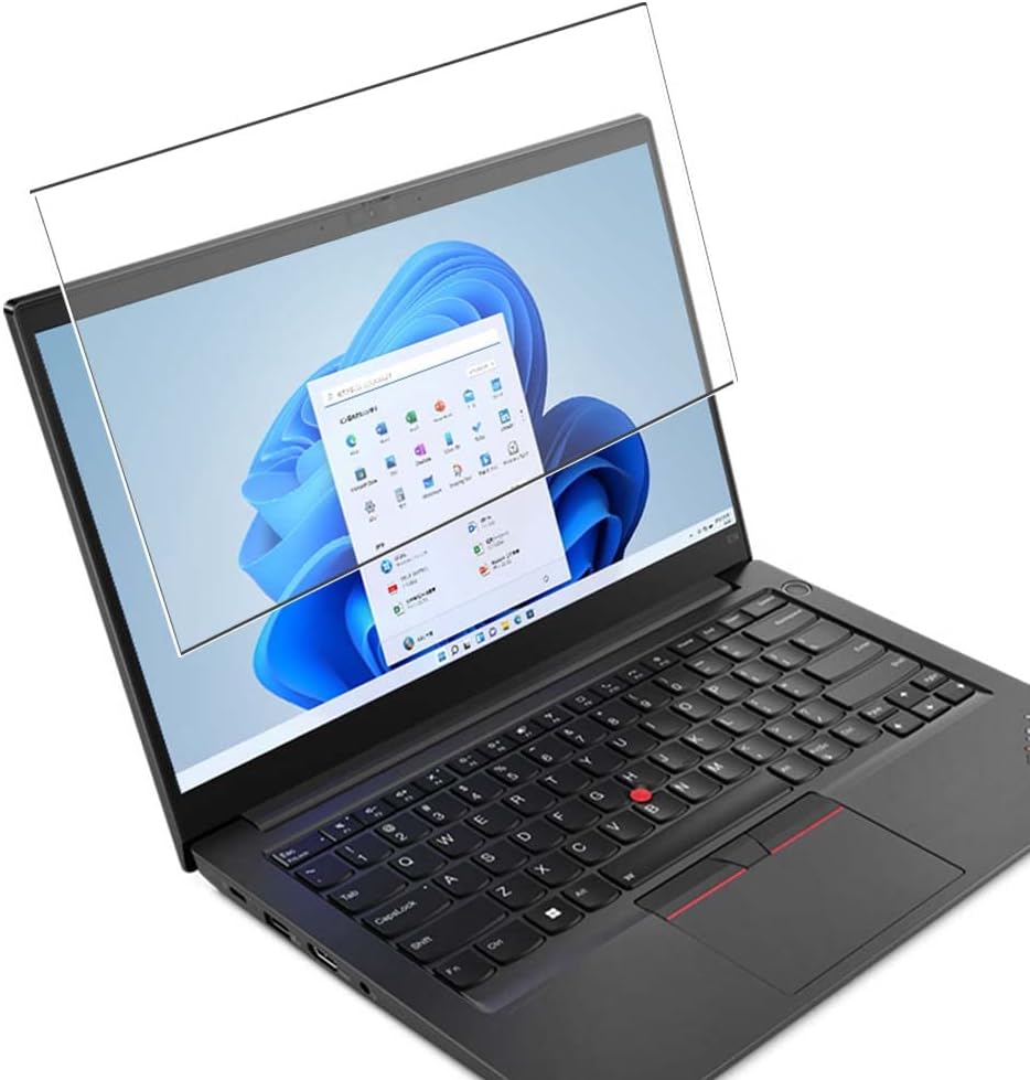 Puccy Tempered Glass Screen Protector Film, compatible with Lenovo ThinkPad E14 Gen 4 14" Laptop (Active Area Cover Only) Protective Protectors Guard