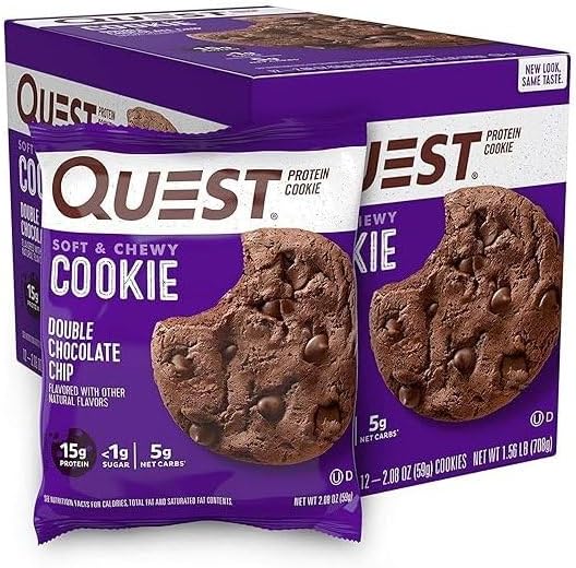 Nutrition Cookie Double Chocolate Chip 12/Box, 696 g