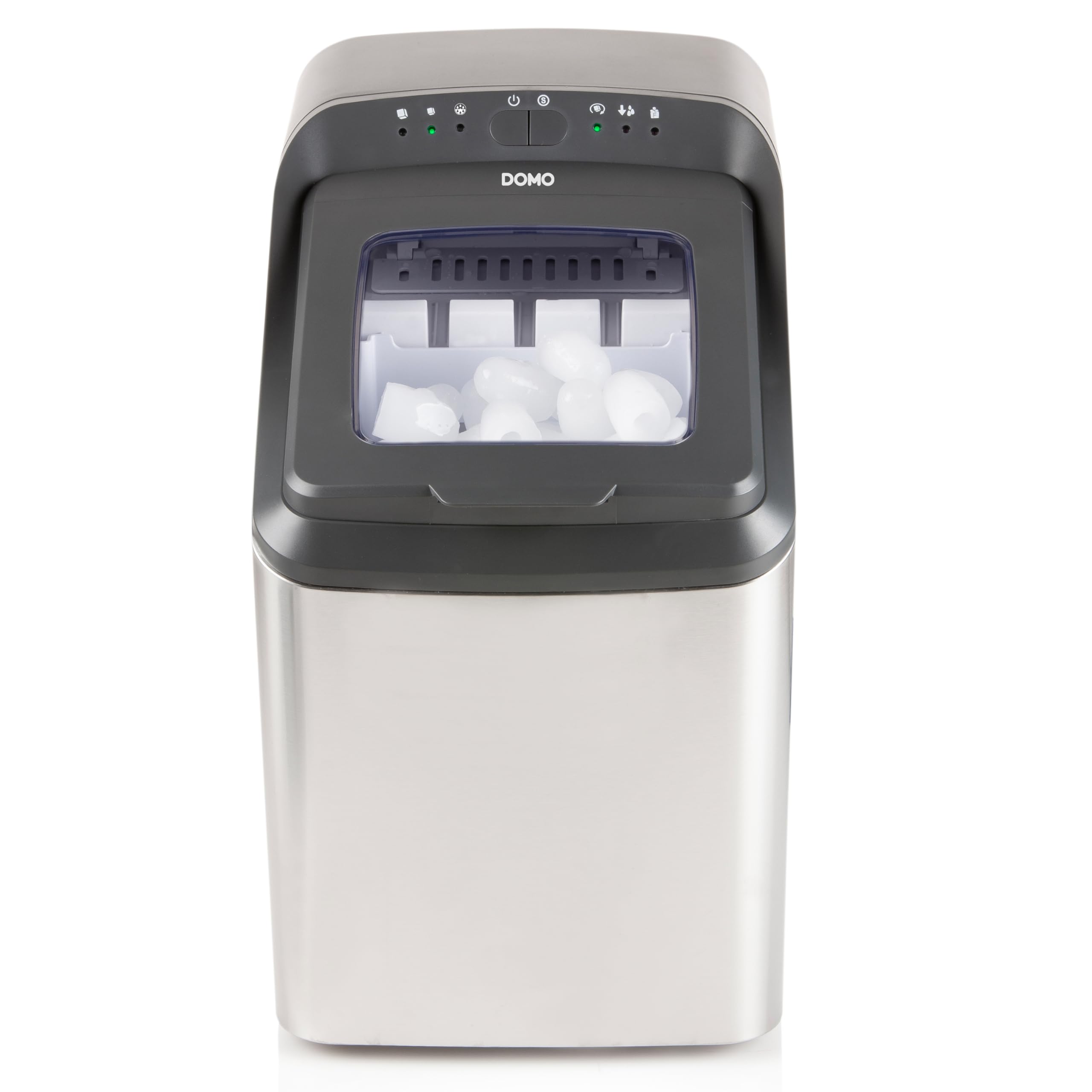 DOMO DO9247IB Machine à Glaçons Automatique 15 kg/24h – Réservoir 2,8 L – Machine à glaçons autonettoyante – Petite machine à glaçons pour Cuisine et Home-Bar
