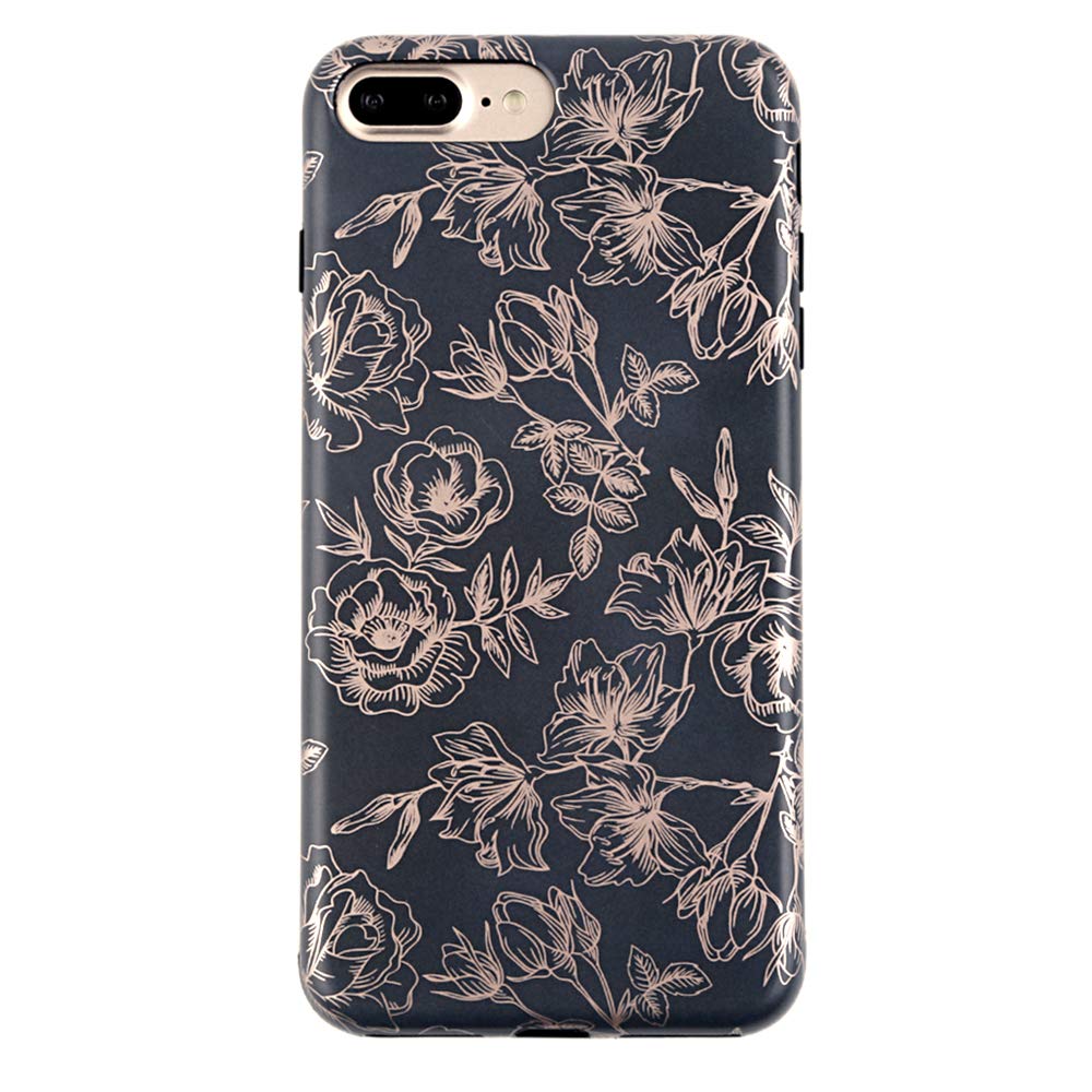 Amazon Com Velvet Caviar Compatible With Iphone 8 Plus Case Iphone 7 Plus Case Floral Cute Protective Phone Cases For Girls Women Rose Gold Flowers Cell Phones Accessories