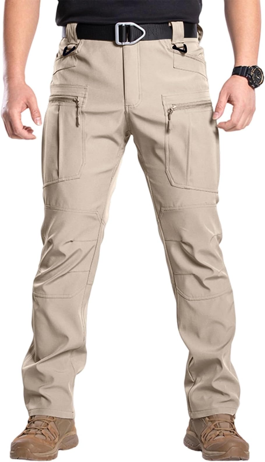 Cargo Pants for Men Tactical Multi Pockets Hiking Ripstop Stretch Trousers Comfy Jogging Bottom