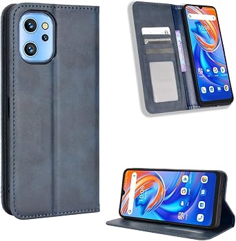 Case For Umidigi A13 Pro A13S A13 Flip PU Leather Wallet Case With Kickstand Card Slots Blue