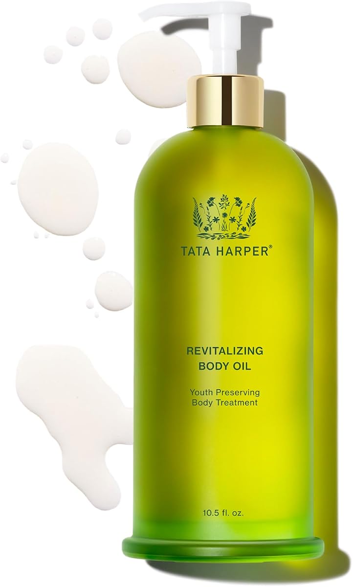 Tata Harper Revitalizing Body Oil, Aceite corporal hidratante y nutritivo, Cuidado natural de la piel, Cuidado natural del cuerpo, 315 ml