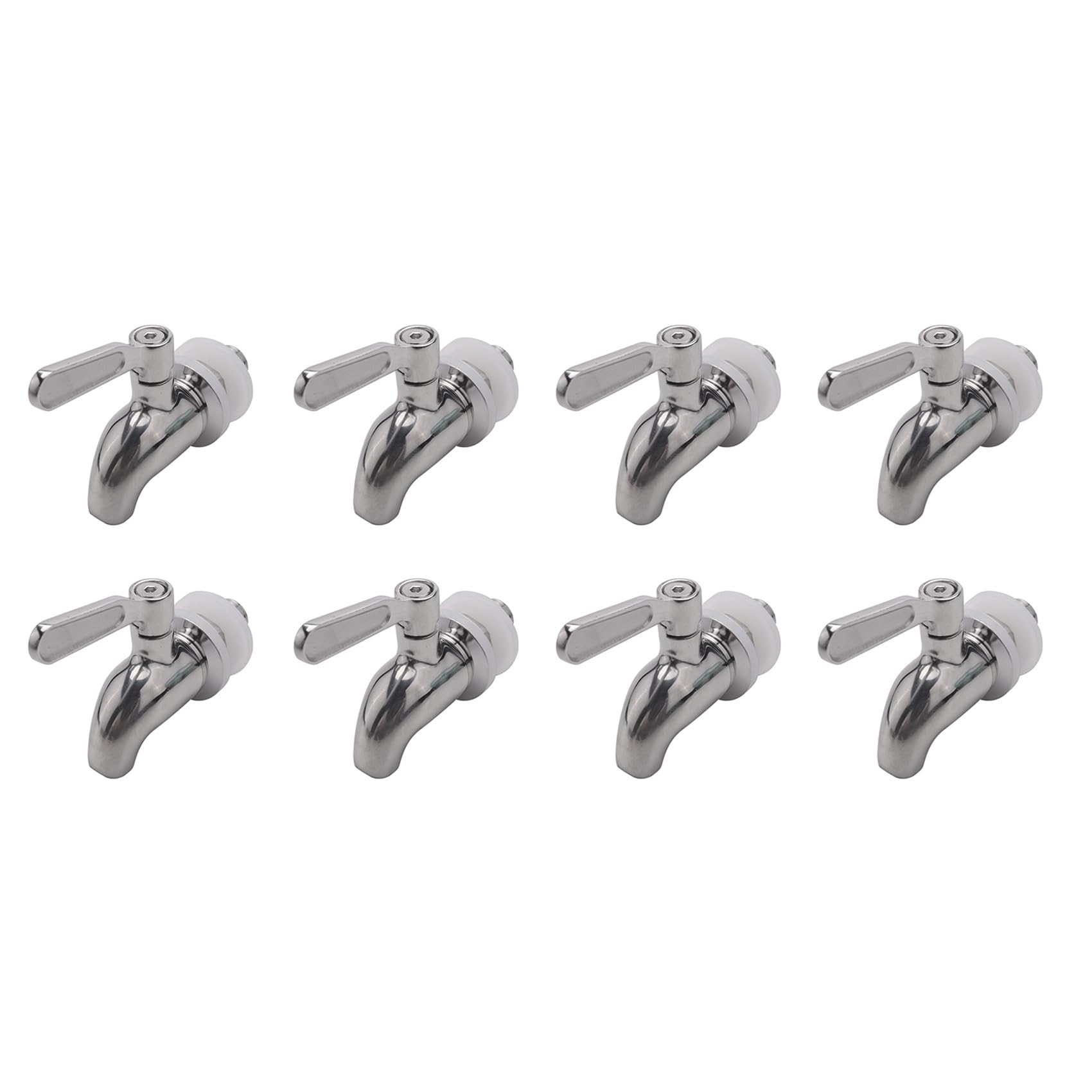 Hndhbfgrt 8X Stainless Steel Faucet Tap Draft Beer Faucet for Home Brew Fermenter Wine Draft Beer Juice Dispenser