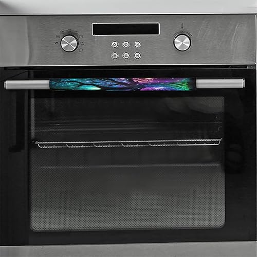 Vista 216 de Pardick Juego de 2 fundas para manija de puerta de refrigerador, huevo de madera de Pascua, lavable, para nevera, lavavajillas, Mocrowave, horno, z