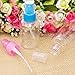 [10PCS] 2 oz Clear Plastic Spray Mist Bottles Pipette Atomiser Essential Oil Cosmetic Perfume for Travel (White)