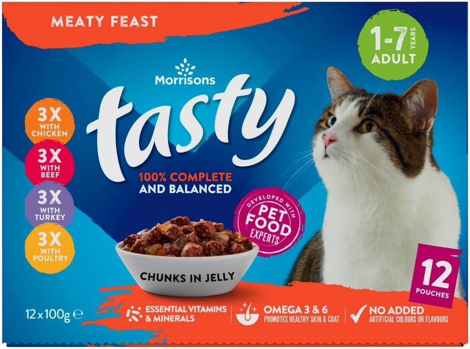 Morrisons Fine Cuts in Jelly Meaty Feast Adult, 1200 g