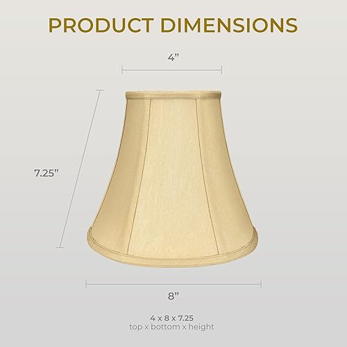 Vista 46 de Royal Designs, Inc. True Bell - Pantalla básica para lámpara Negro - 2 Pack