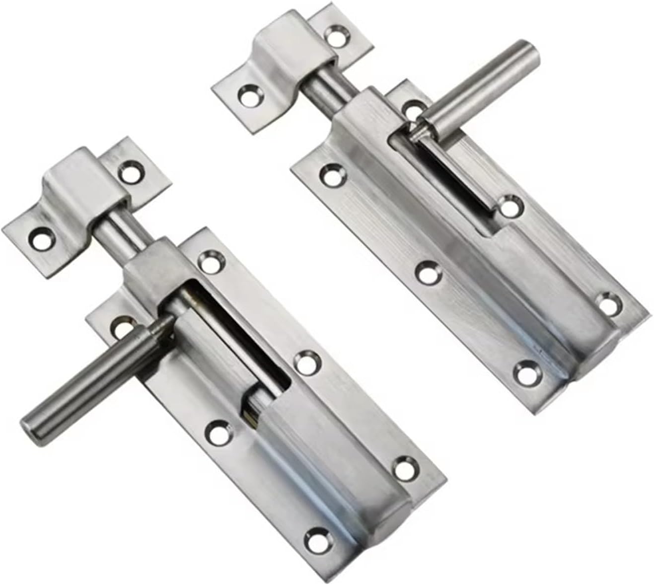 Mounted Door Lock 304 Stainless Steel T-Shaped Industrial Wooden and Window Bathroom 1Pcs(Right)