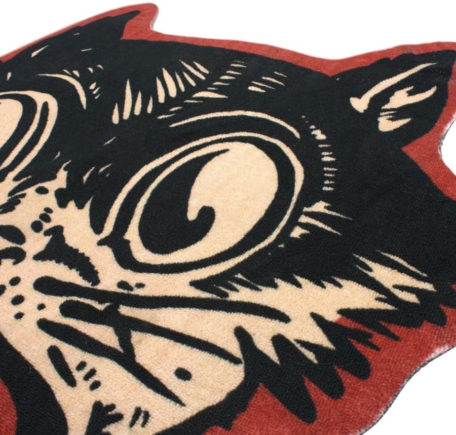 Creepy Co. Beistle Funky CAT Accent Rug 36x33 Halloween Spooky Retro Decor
