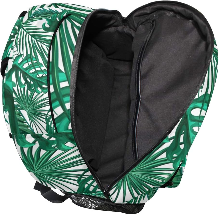 Palm Leave Computer Backpacks Book Bag Travel Hiking Camping Daypack