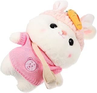 CIYODO Suéter Coelho De Pelúcia Coelho De Pelúcia Para Meninas Acessórios De Casa Para Casa Furret Brinquedo De Pelúcia Coelho De Pelúcia Presente De Ano Coelho De Pelúcia