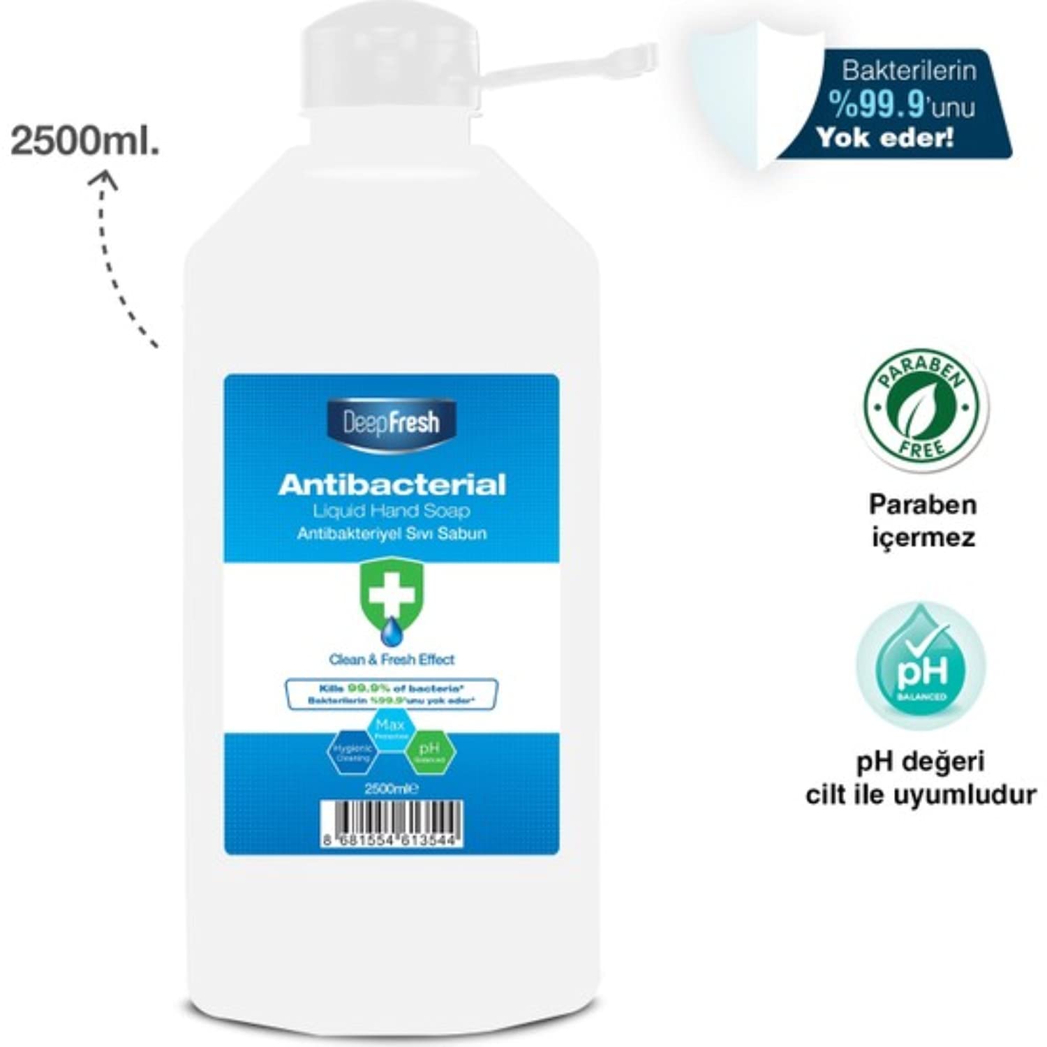 Deep Fresh Antibakteriyel Sıvı Sabun 2,5 lt