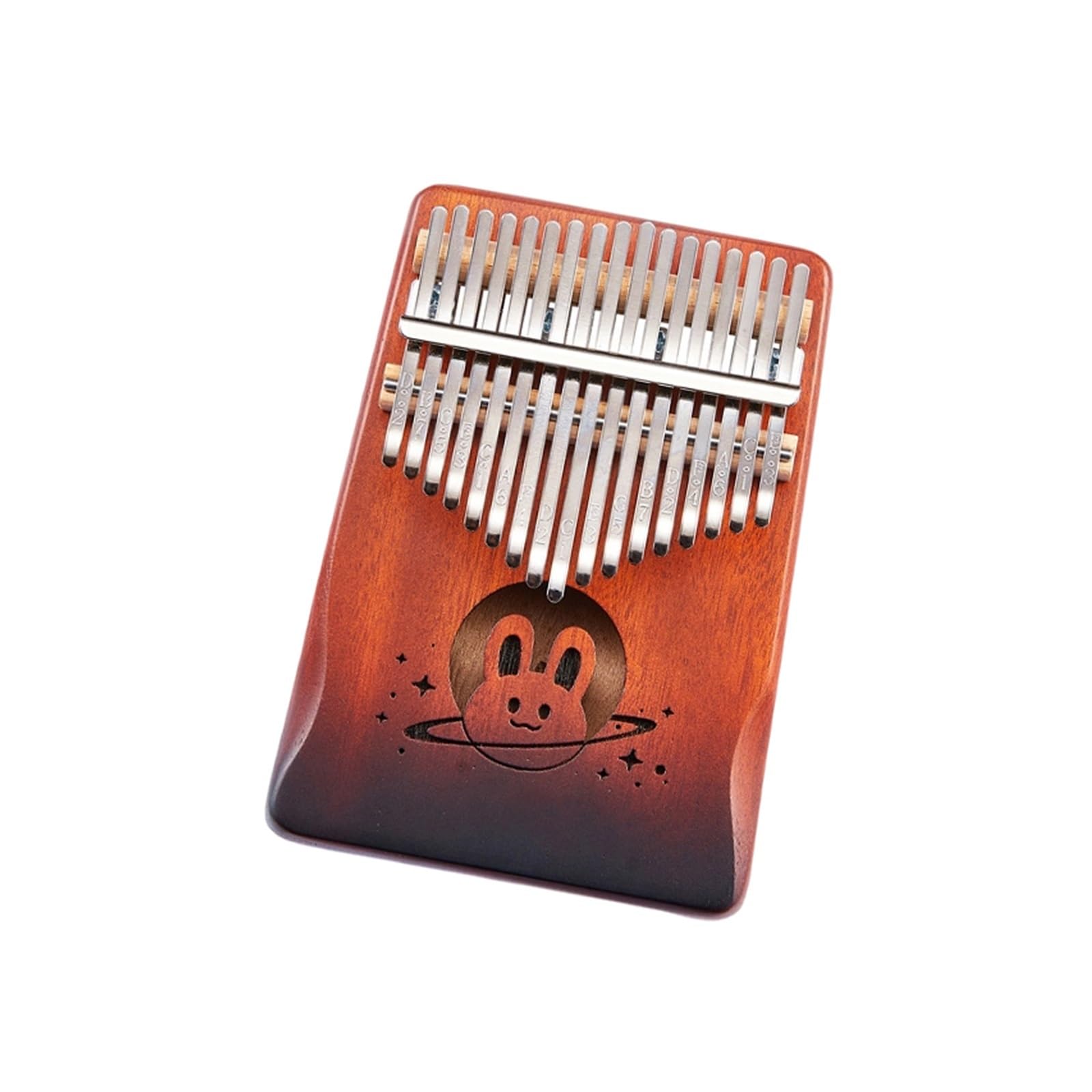 Piano De Pulgar 17 21 Notas Kalimba Adecuado Para Adultos Principiantes Instrumento Colorido(17 sounds 2)