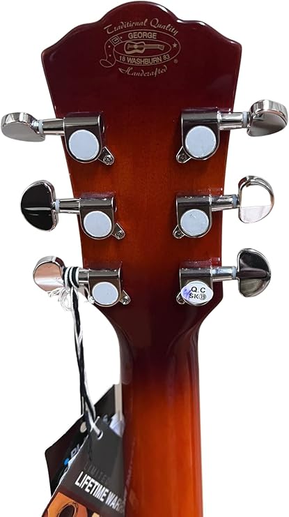 Washburn Festival EA15 Mini Jumbo Cutaway, Acoustic Electric Guitar, Ice Tea Burst