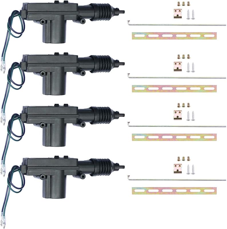 Kit de atuadores elétricos para trava de portas ESUPPORT 12 V, 2 fios – 4 unidades