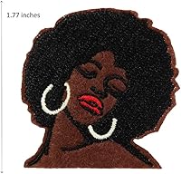 Vista 3 de La belleza mágica de la melanina de la muchacha negra bordó los parches BLM Black Lives Matter