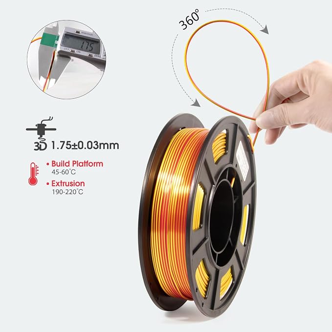 Filamento PLA para impresora 3D iSANMATE 1.75mm 4 unidades miniatura 4