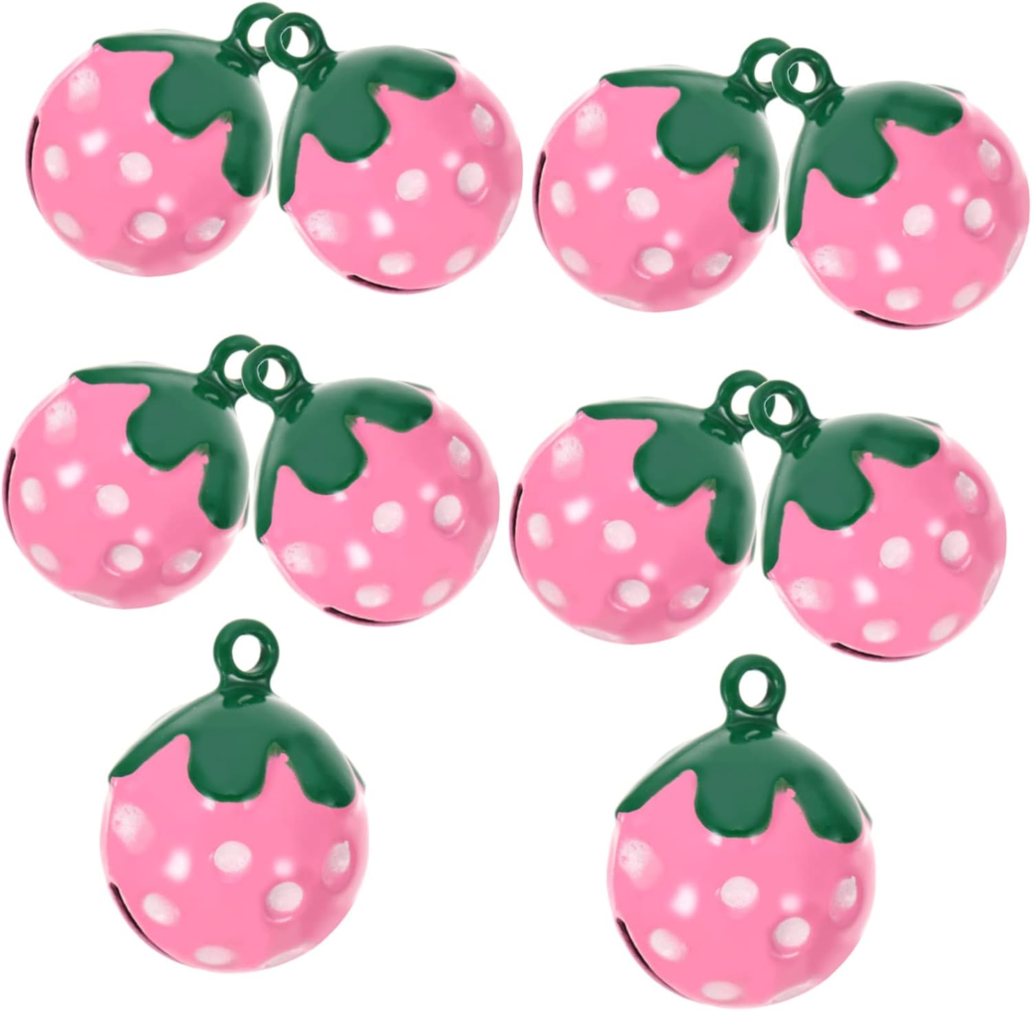 20 Pcs Copper Halloween Accessories Strawberry Charms Sheep Bell Goat Bells Pendant Charm Bags