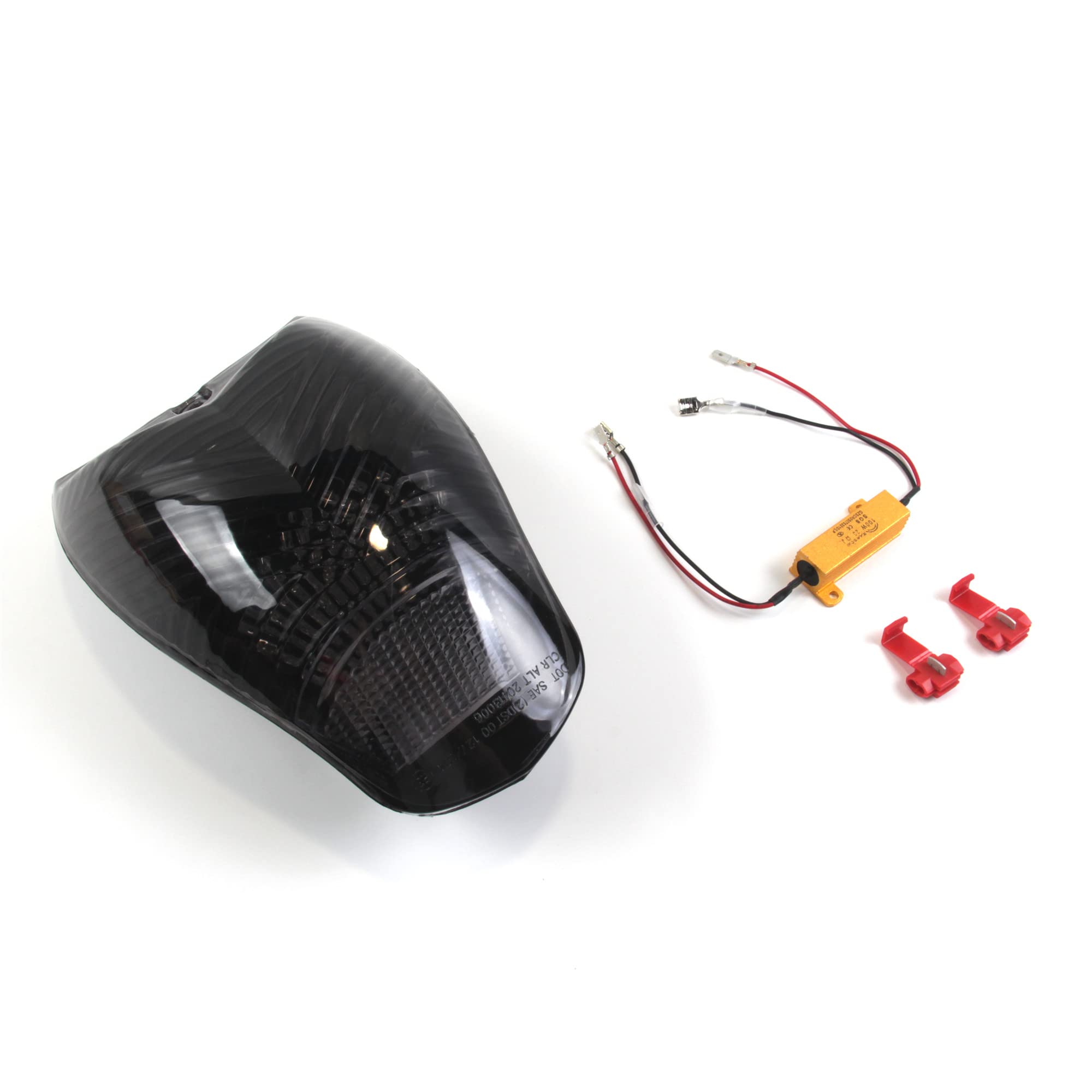 E-MARK - Luz trasera para BMW K1200R K1200S 2005-2008, luz trasera de freno de señal de giro, accesorios de repuesto integrados para motocicleta, K 1200 R S, lente ahumada 2006 2007