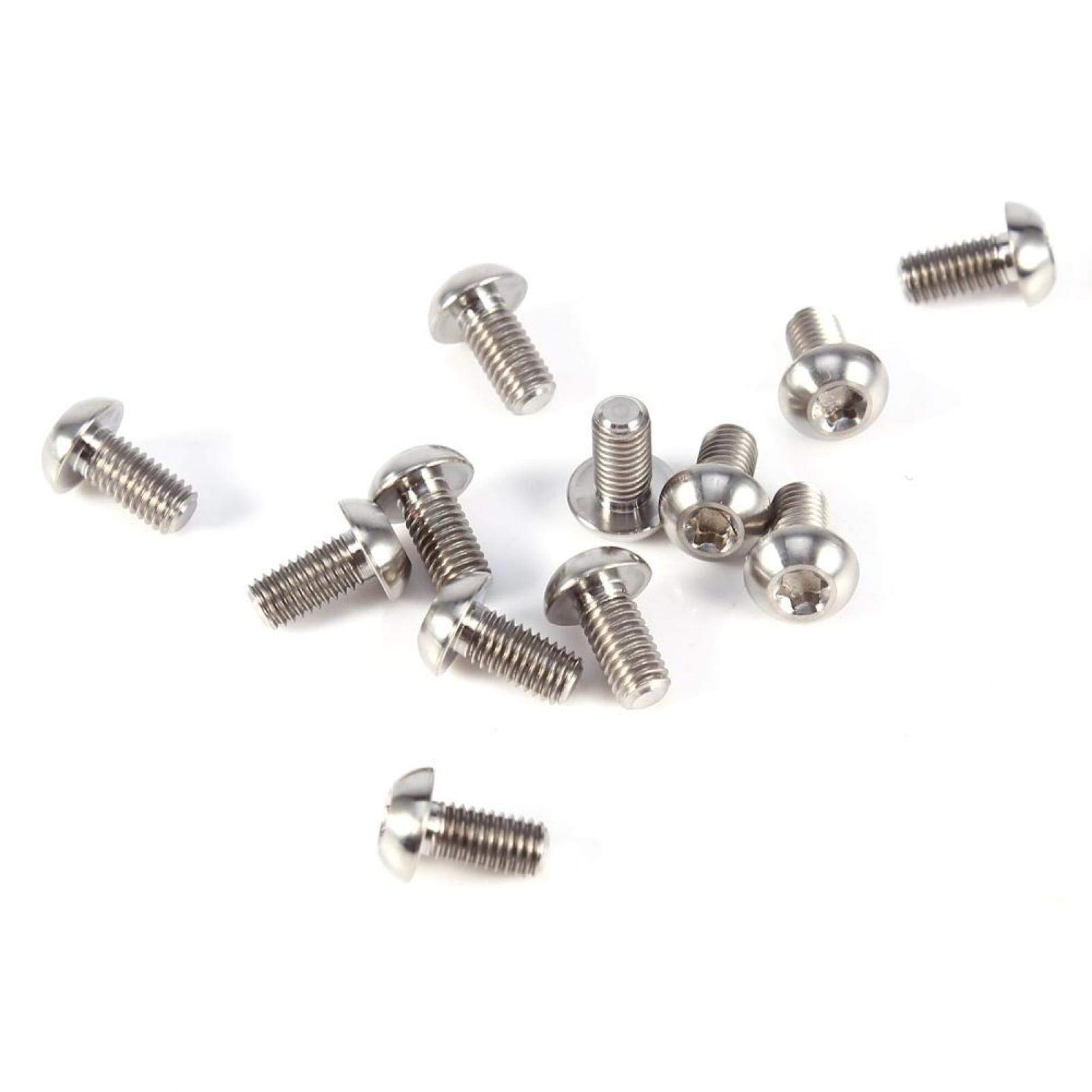 Colorful/Silver/Black tita nium Alloy Bikes Rotor Screw for Road Bikes Mountain Bike(M5x10 Silver), 12 Pcs Bikes Disc Brake Bolts, 12 Pcs Bikes Disc Brake Bolts, Colorful/Silver/Bike Bolts