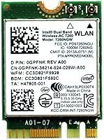 Vista 12 de Adaptador Wi-Fi M.2 Legacy para Intel 9461 Wireless-AC WiFi de 433 Mbps con Bluetooth 5.1 Tarjeta de red de 2.4 GHz y 5 GHz Diseñado para CPU