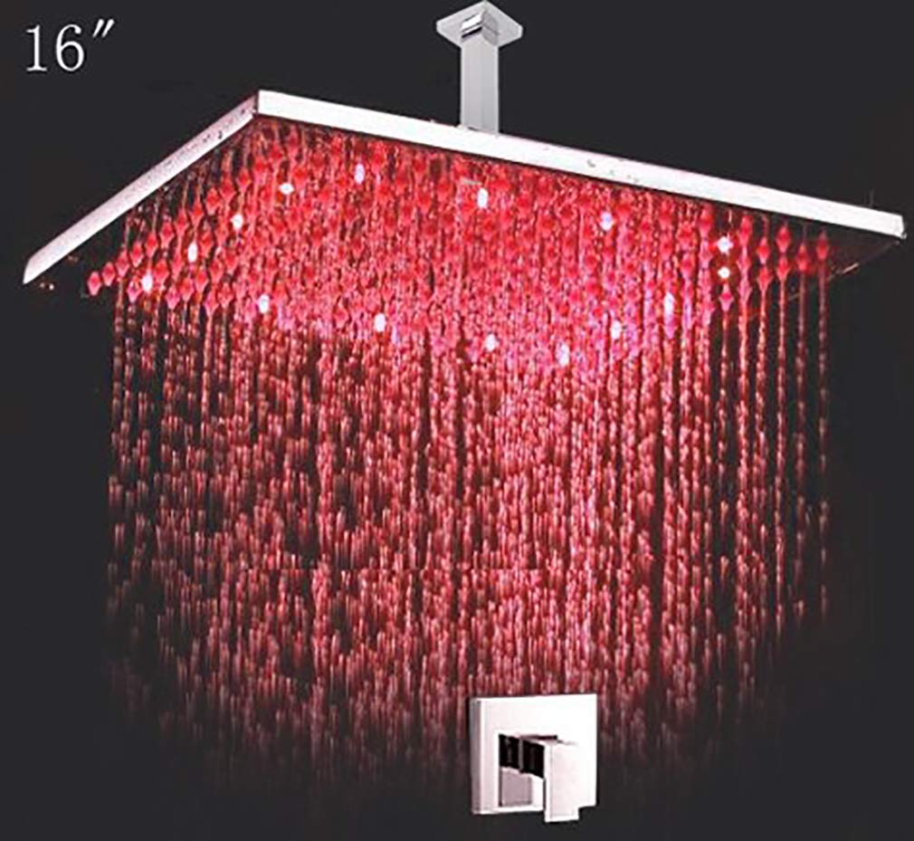 Pomme de douche filtrée de 20,3 cm avec pommeau de douche carré combiné