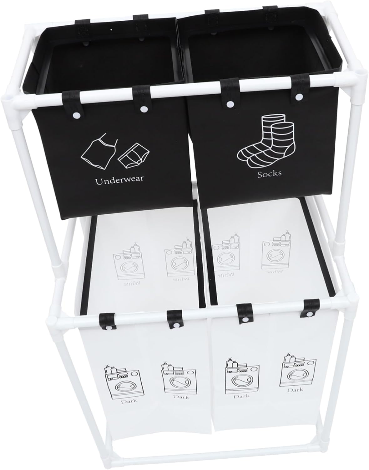 Ciieeo Large Capacity Laundry Hamper with Stand Thick Clothes Storage Basket for Bedroom and Bathroom Lightweight Pressure Resistant Organizer for Dirty Clothes and Household Items