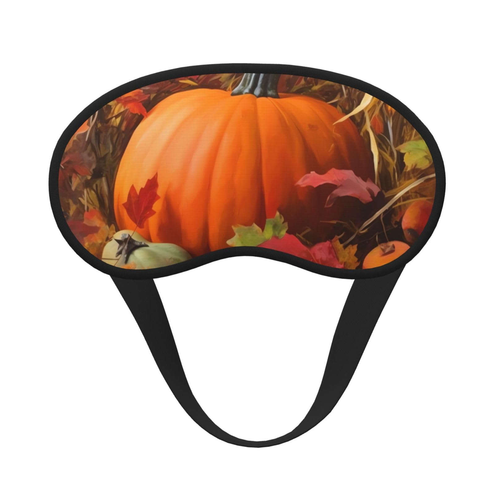 Sleep Mask for Side Sleeper Silk Sleeping Eye Masks with Elastic Strap Super Soft Eye Sleep Shade Cover Harvest Pumpkin Blackout Night Blindfold for Women Men Travel