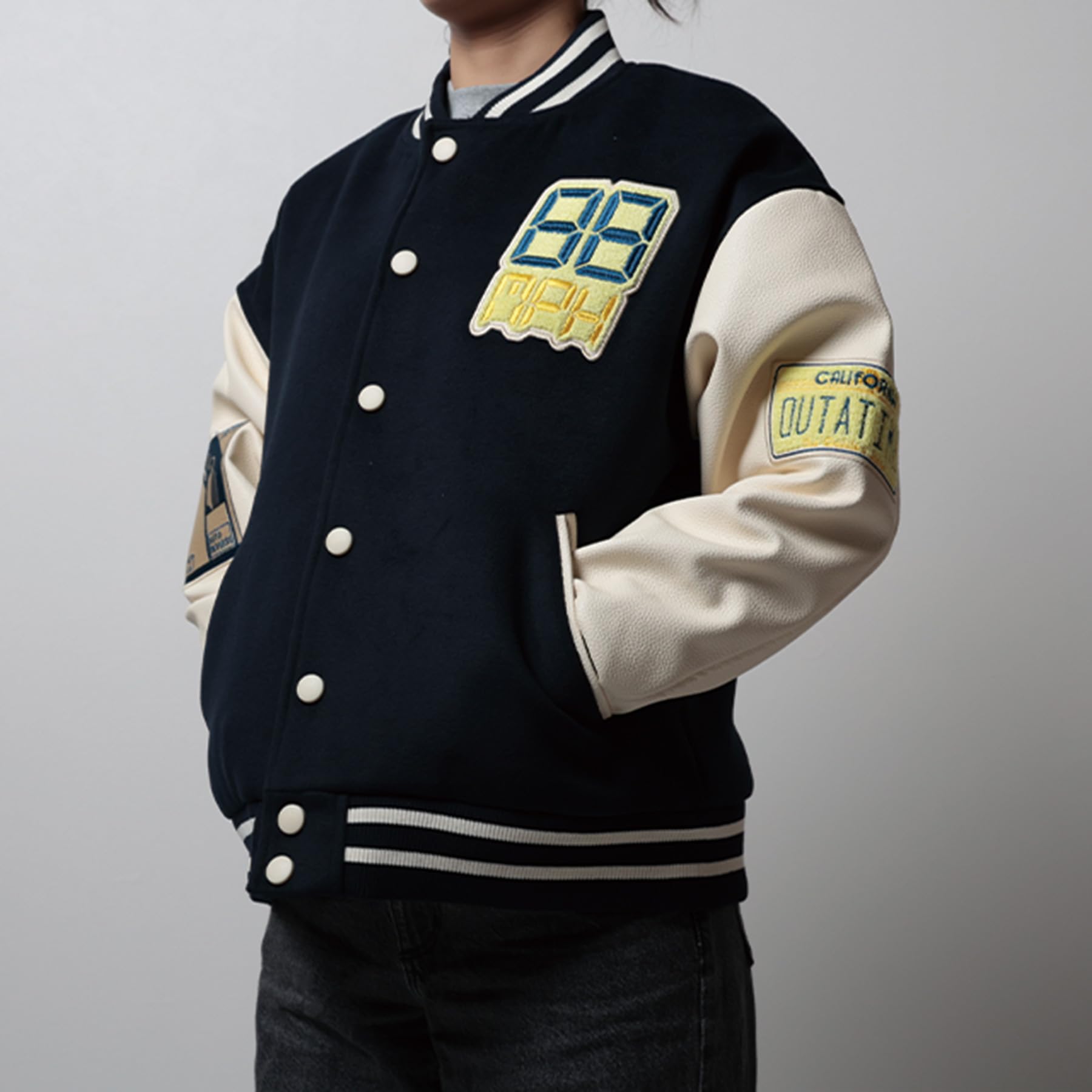 Amazon.co.jp: [丸眞] スタジャン(L) バックトゥザフューチャー