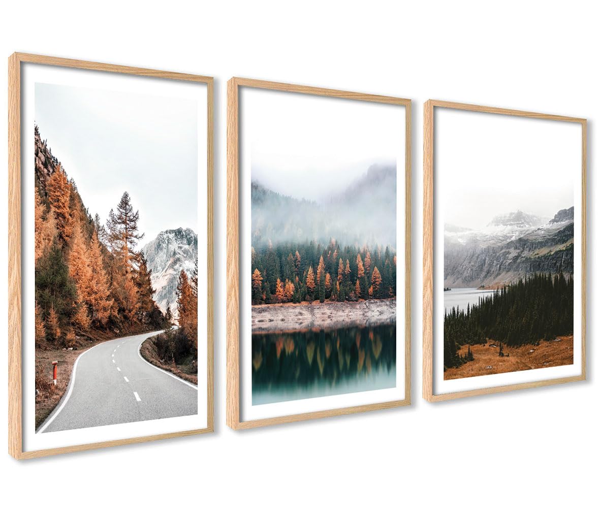 ag.art deco Pack of 3 Wall Art 40x50cm Wooden Frame Wall Decor — image 1