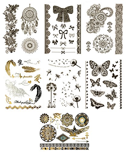 Terra Tattoos Temporary Henna - 75 Fake Tattoos