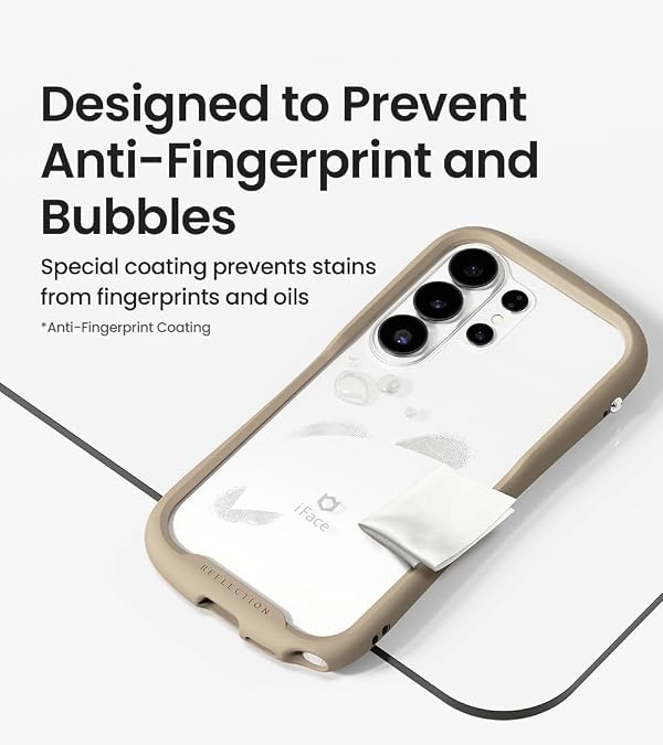 iFace Compatible with Galaxy S26 Ultra Case [Reflection Clear] Cute Dual Layer [TPU with 9H Tempered Glass] Hybrid Shockproof Protective Cover [ Drop Tested ][Wireless Charging Capable] - Pale Blue by iFace - Image 6