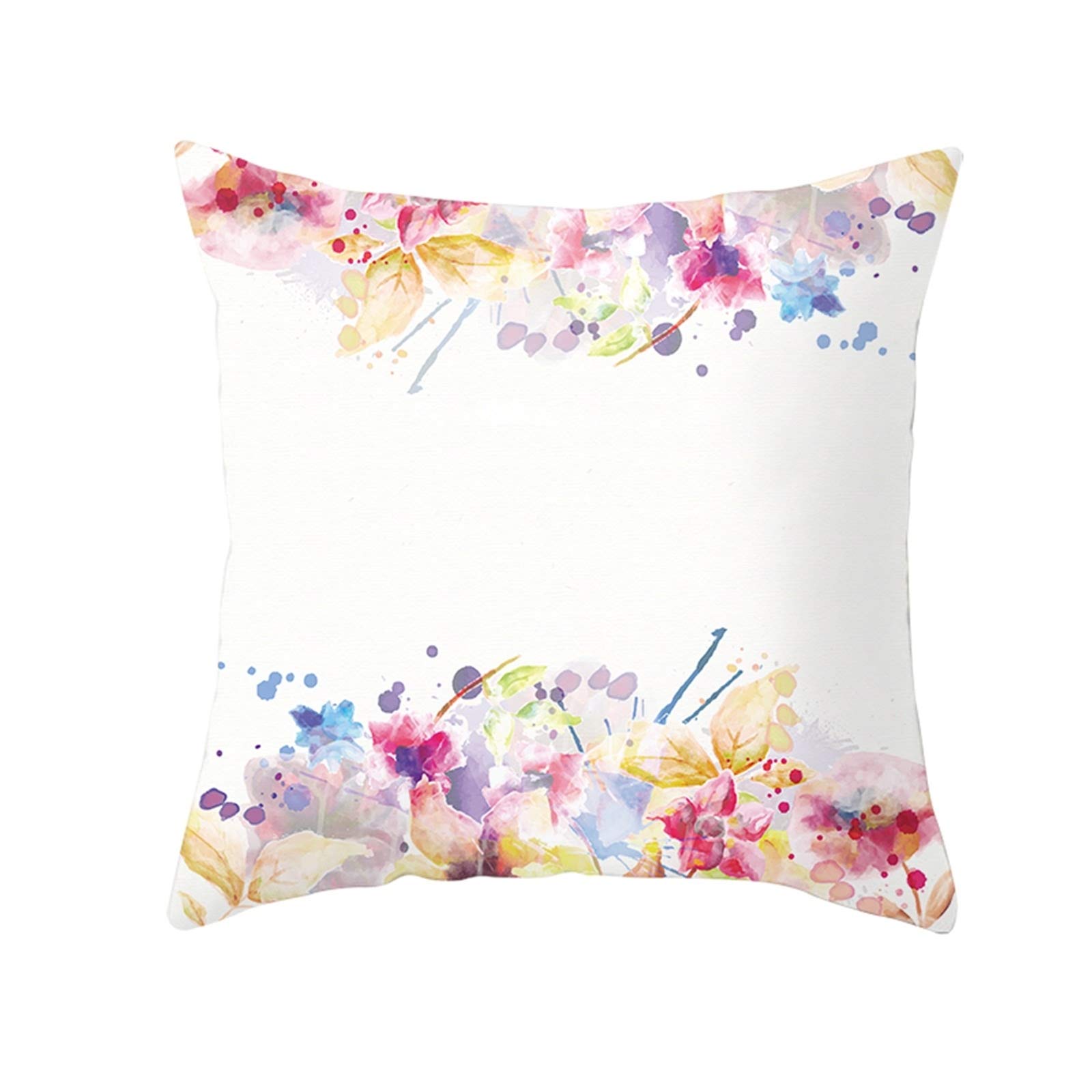 Linen Pillow Cover Aesthetic Outdoor Patio Cushion Covers Replacement Sets White Pillow Covers Farmhouse Cushion Cover Daybed Ink Painting Throw Pillow Covers Sofa Decor 40x40 cm
