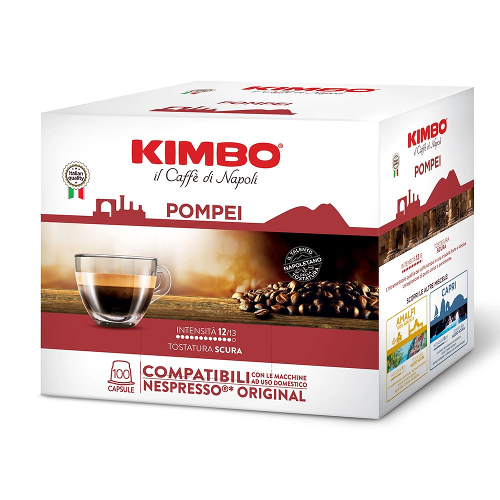 Kimbo Pompeii Le Maraviglia del Gusto 100 kapsułek kompatybilne z ekspresami do kawy Nespresso