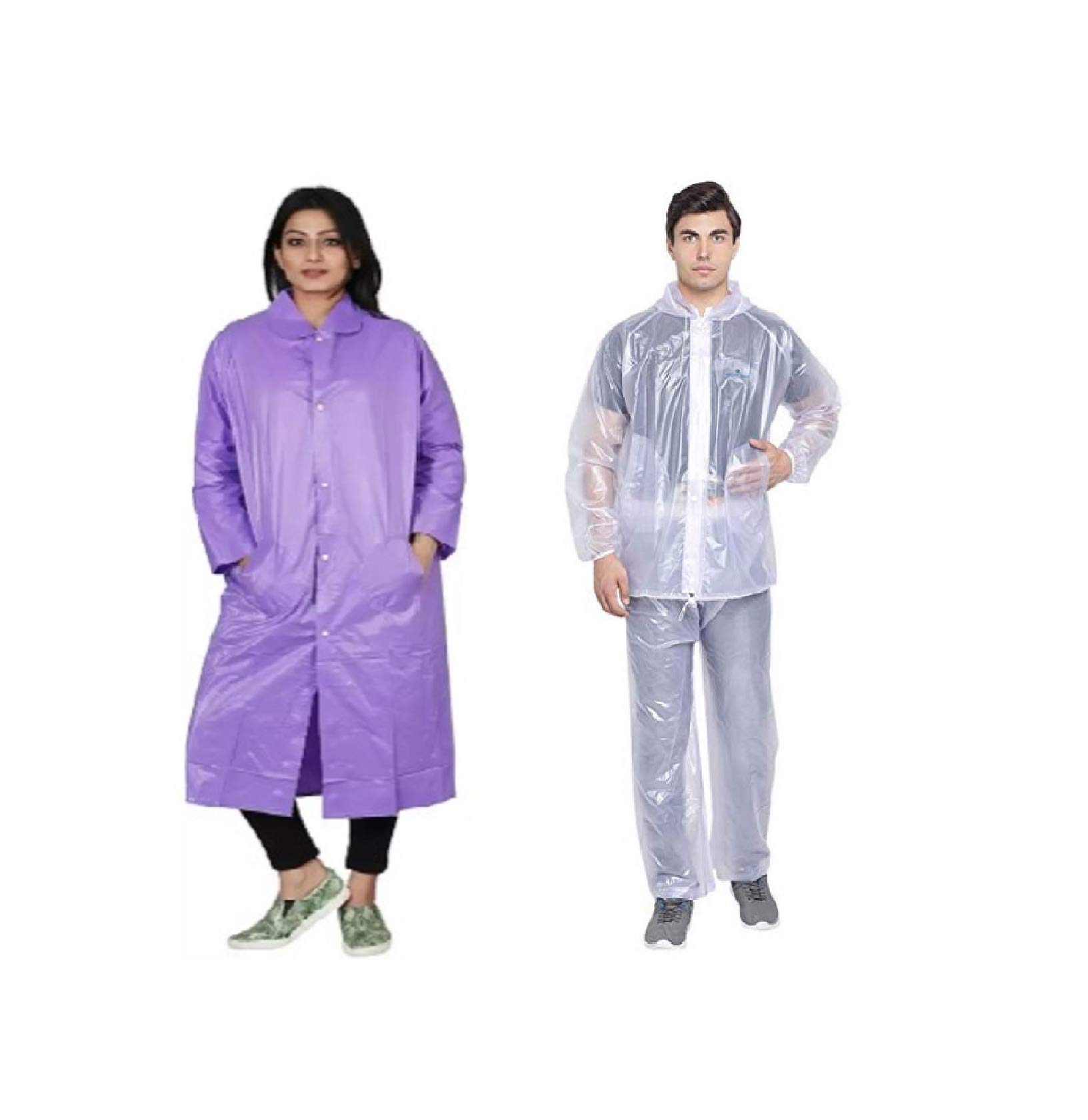 tryo Purple Raincoat & Trans Rainsuit(Free Size)-picture-10