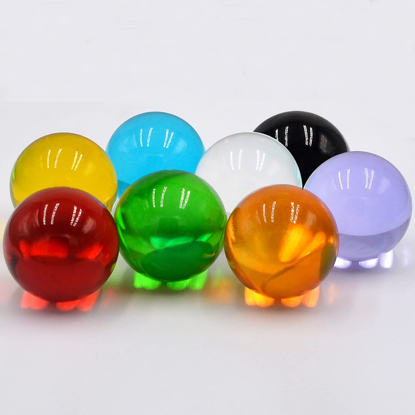 Amazon.co.jp: (イスイ)YISHUI クリスタル マルチカラー ボール 水晶球