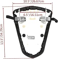 Vista 5 de MotoGP - Cojín para asiento trasero de pasajero, color negro, para Yamaha YZF R3 YZFR3 2015-2020 2016 2017 2018