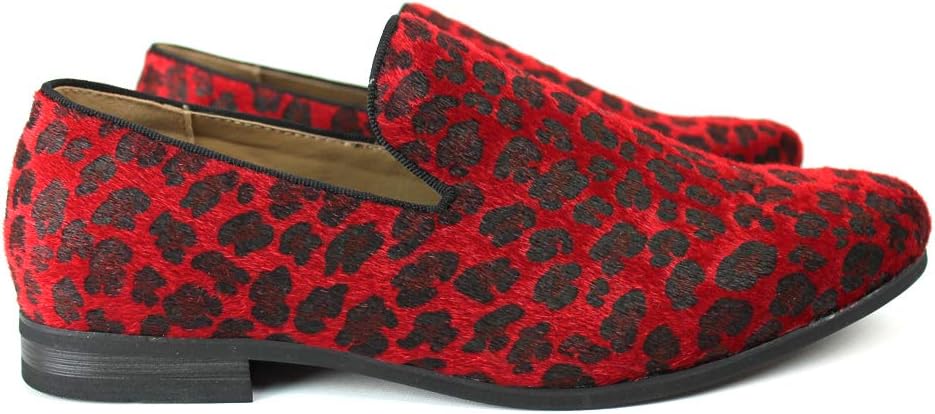 ZARMAN Men's Leopard Print Slip-On Dress Loafers UK Ubuy