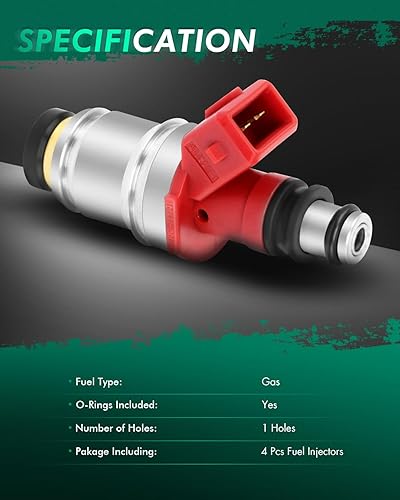 Miniatura 23 de Inyectores de combustible SCITOO de 4 agujeros aptos para 2006-2009 para Volvo para C70 2.5L, 2001-2003 2005-2009 para Volvo para S60 2.4L