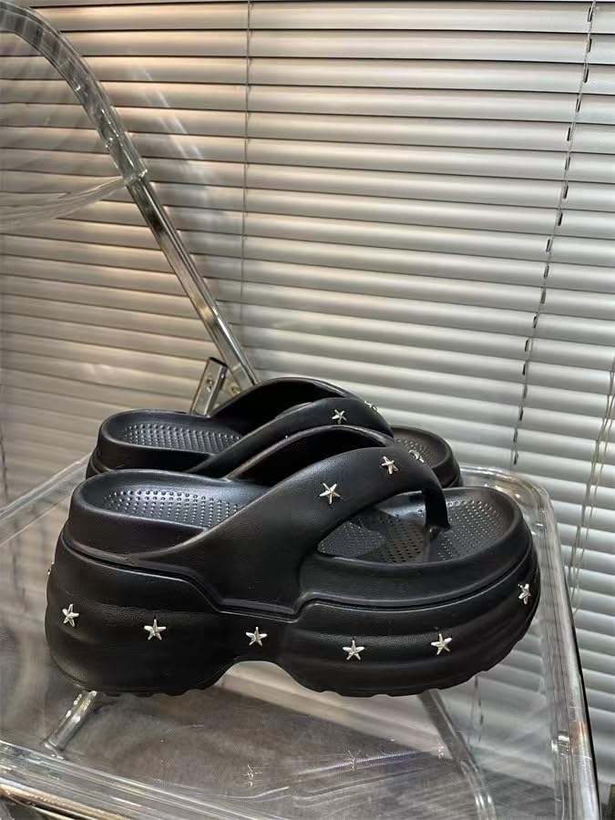 Wedge Platform Sandals for Women,Cozy Non Slip Shower Slides Beach Sandals,Summer Open Toe Slippers for Indoor and Outdoor3