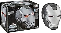 Vista 2 de Avengers Marvel Legends Series War Machine Roleplay Premium Collector Electronic Helmet with LED Light FX, Grey