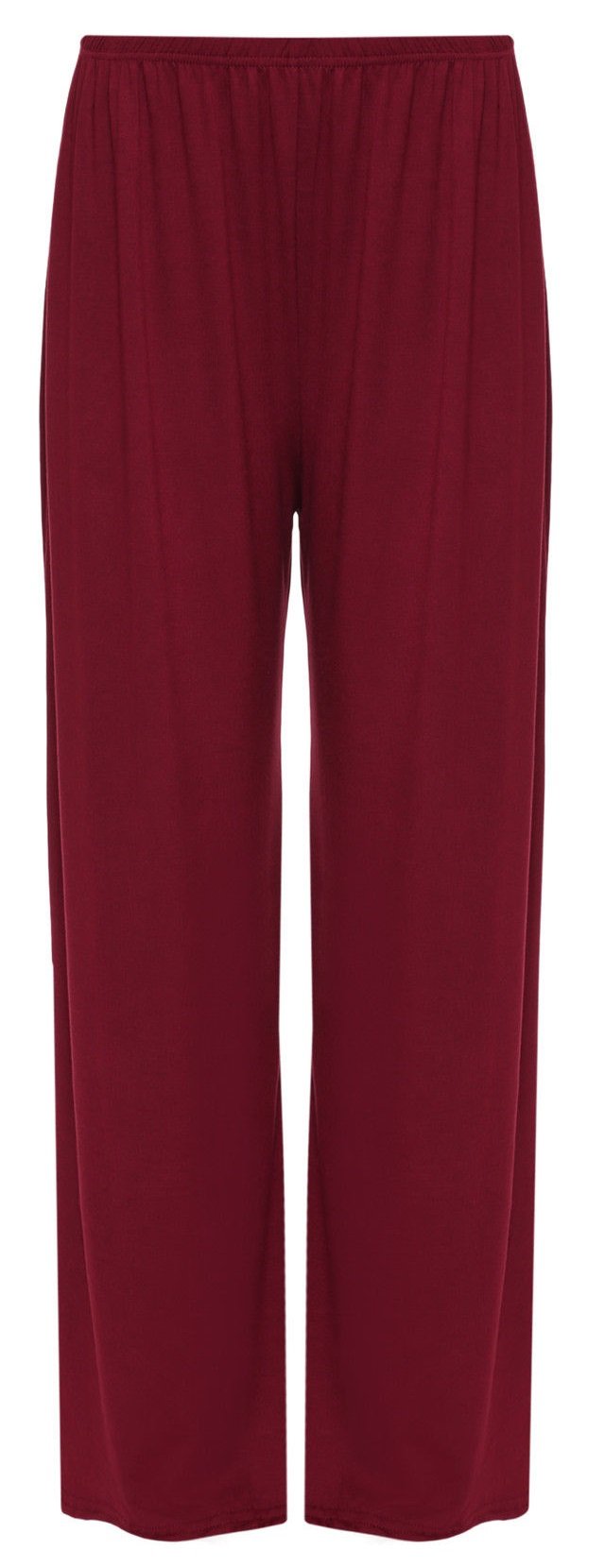 tn-traders Ladies Plain Palazzo Wide Leg Flared Trouser Pants 8-80 Wine