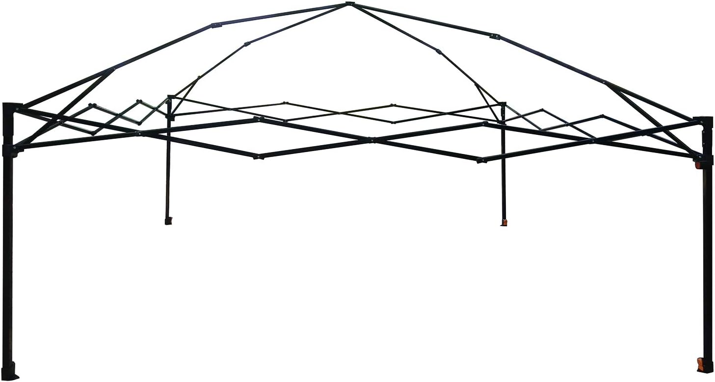 10ft x 10ft Instant Set Up Canopy with Wheeled Carry Bag,Straight Wall Gazebo (Tan)