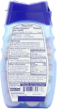 Tums Smoothies Assorted Fruit, Extra Strength 750, 60 Chewable Tablets