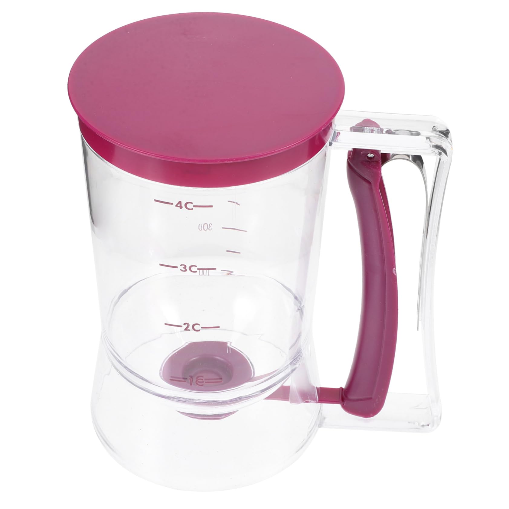 Cabilock Pancake Batter Dispenser Versatile Baking Tool for Cupcakes Waffles Muffins and Crepes Design with Measuring Label for Easy Portion Control and Clean Use