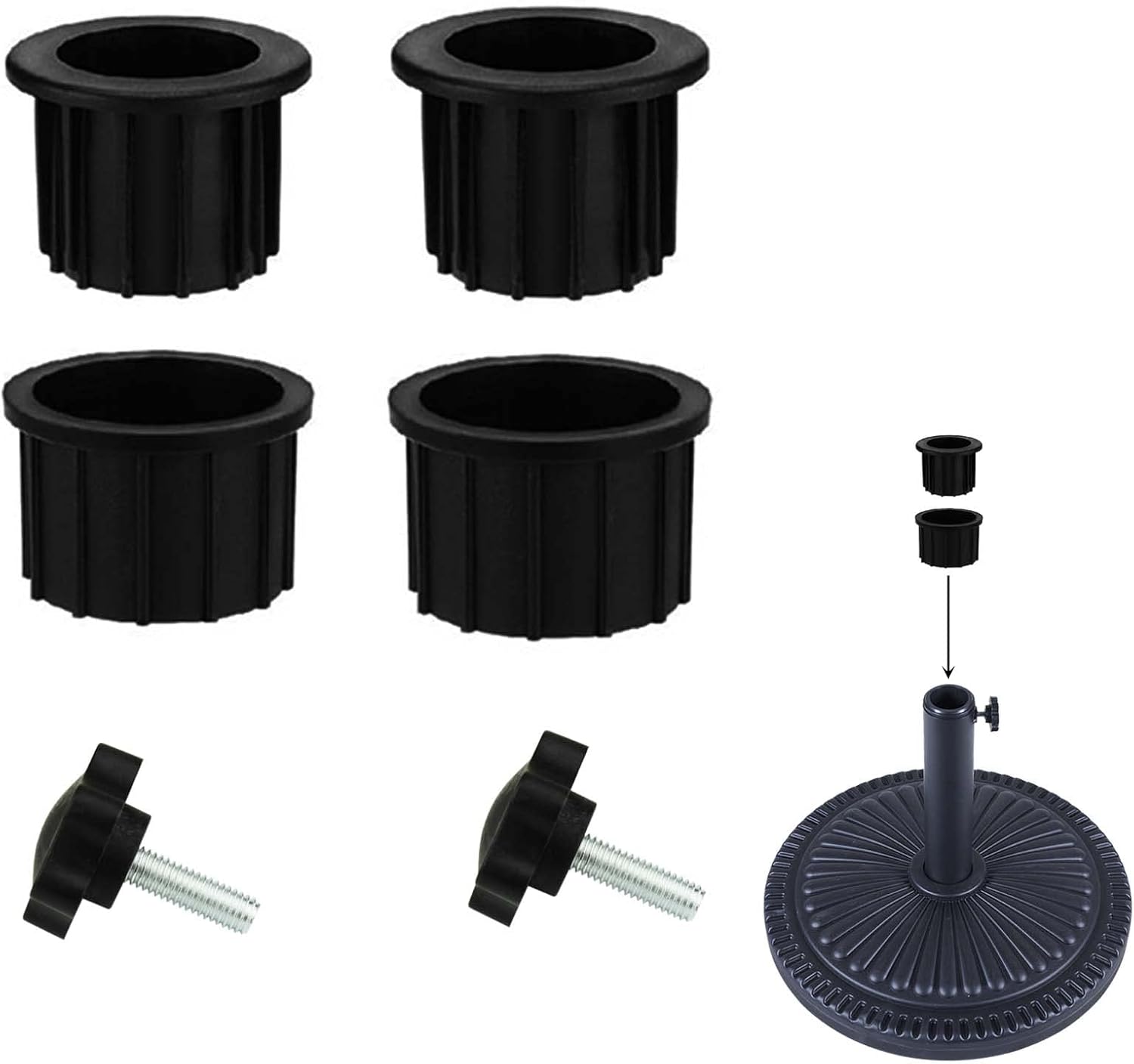 yeencheer Patio Umbrella Stand Hole Ring Plug Cover and