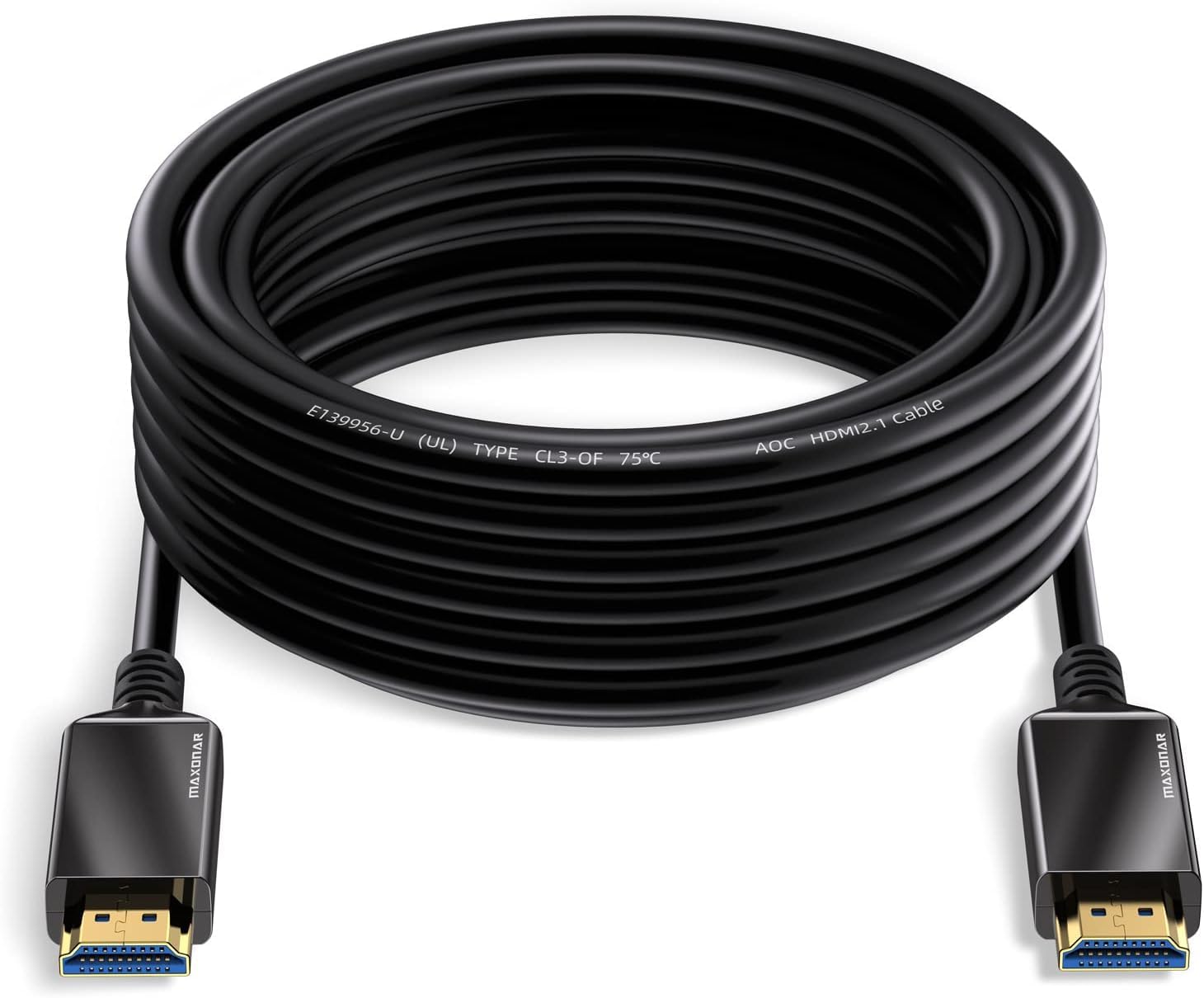 Cavo HDMI 2.1 fibra ottica 15 m 8K 48 Gbps eARC 4K 120Hz CL3 per TV, monitor e console